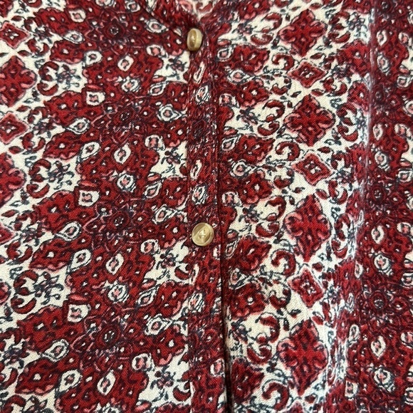 Hollister babydoll/ pheasant button down/ up blouse. - Picture 3 of 14